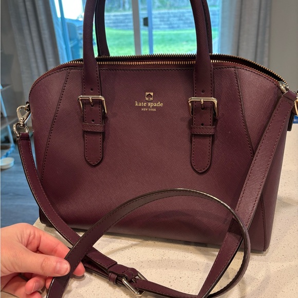 ♠️ Kate Spade Plum Satchel - Picture 2 of 5